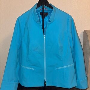 Elegant Women's Equestrian Turquoise Blazer